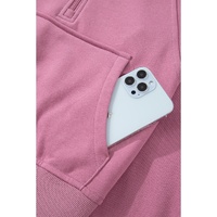 Valerian Quarter Zip Stand Neck Kangaroo Pocket Sweatshirt - L thumbnail