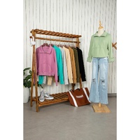 Parchment Quarter Zip Stand Neck Kangaroo Pocket Sweatshirt - L thumbnail