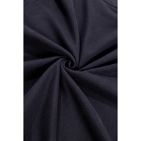 Black Plain Drop Shoulder Crewneck Pullover Sweatshirt - S thumbnail