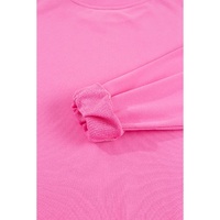 Bonbon Plain Drop Shoulder Crewneck Pullover Sweatshirt - L thumbnail