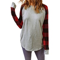 Azura Exchange Plaid Long Sleeve Sweatshirt - L thumbnail
