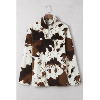 Azura Exchange Cow Print Fleece Sweatshirt - 2XL thumbnail