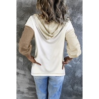 Azura Exchange Colorblock V Neck Long Sleeve Hoodie - L thumbnail