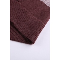 Open Front Colorblock Cardigan with Pockets - S thumbnail