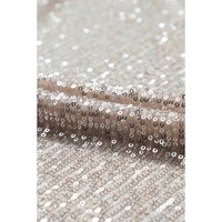 Apricot Sequin 3/4 Sleeve Open Front Duster Kimono - S thumbnail