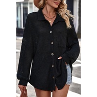 Azura Exchange Button Up Waffle Knit Casual Shirt - M thumbnail