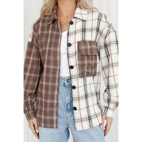 Azura Exchange Plaid Oversized Shirt - L thumbnail