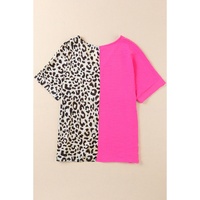 Azura Exchange Leopard Color Block Blouse - S thumbnail