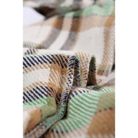 Green Geometric Plaid Print Pocketed Shacket - XL thumbnail