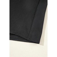 Black Solid Ruffle Trim Sleeveless Top - XL thumbnail