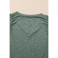 Mist Green Ribbed V Neck Tank - S thumbnail