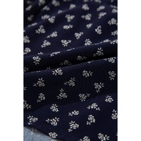 Blue Floral Print Spaghetti Strap Buttoned V Neck Tank Top - L thumbnail