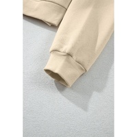 Parchment Solid Color Hoodie and High Waist Pants Two Piece Activewear - 2XL thumbnail