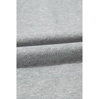 Gray Seamed Drawstring High Waist Wide Leg Sweatpants - M thumbnail