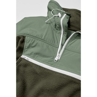 Azura Exchange Fleece Patchwork Color Block Zip Funnel Neck Sweatshirt - 2XL thumbnail