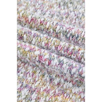 Yellow Multicolor Confetti Open Front Knit Cardigan - L thumbnail