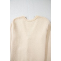 Jet Stream Bowknot Front Loose V Neck Knitted Cardigan - L thumbnail