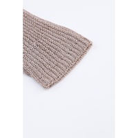 Gray Slouchy Dolman Sleeve High Low Sweater - L thumbnail