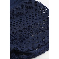 Blue Lace Shorts Attached Swim Bottom - M thumbnail