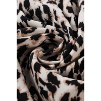 Apricot Leopard Print Tiered Wide Sleeve Maxi Dress - L thumbnail