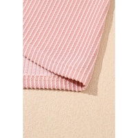 Blossom Corded Knit Crew Neck Puff Sleeve Shift Mini Dress - L thumbnail