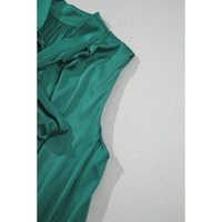 Evergreen Bow Tie Satin Shift Sleeveless Mini Dress - L thumbnail