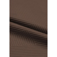 Brown Textured Loose Fit T Shirt and Drawstring Pants Set - M thumbnail