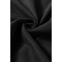 Black Striped Accent Pullover and Shorts Two Piece Casual Set - S thumbnail