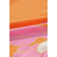 Russet Orange Floral Print Tunic Shirt and Shorts Set - XL thumbnail