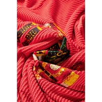 Gold Flame Heat Transfer Christmas Nutcracker Ribbed Long Sleeve Top Shorts Set - M thumbnail