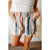 Azura Exchange Vintage Washed Elastic Frill Waist Casual Shorts - XL thumbnail