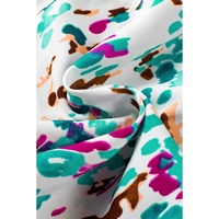 Light Blue Leopard High Waisted Athletic Shorts - XL thumbnail