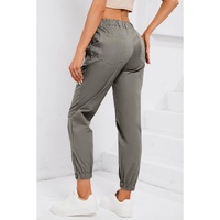 Azura Exchange Pocketed Twill Jogger Pants - L thumbnail
