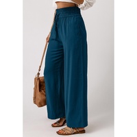 Azura Exchange Drawstring Elastic Waist Wide Leg Pants - L thumbnail