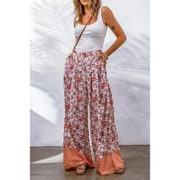 Azura Exchange Printed High Waist Wide Leg Pants - S thumbnail