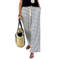 Azura Exchange Striped Wide Leg Pants - S thumbnail