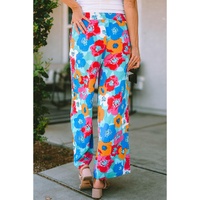 Azura Exchange Abstract Floral Print Drawstring Pants - L thumbnail