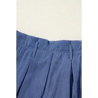 Wild Wind Belted Frilly Waist Wide Leg Loose Pants - L thumbnail