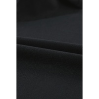 Black Drawstring Buttoned Straps Cropped Overall - L thumbnail