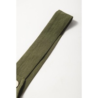 Jungle Green Solid Color Buttoned Straight Leg Overall - M thumbnail