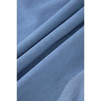 Sky Blue Casual Ruffled Spaghetti Straps Denim Tank Top - XL thumbnail