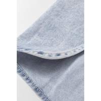 Beau Blue Long Sleeve Buttoned Chest Pocket Denim Shacket - L thumbnail