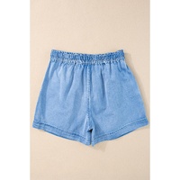 Beau Blue Casual Chambray Drawstring Shorts - 12 US thumbnail