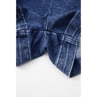 Sail Blue Acid Wash Asymmetric Twisted Wrapped Zipped Denim Skort - 4 US thumbnail