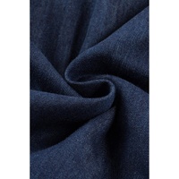 Real Teal Sleeveless Tiered Chambray Maxi Dress - S thumbnail