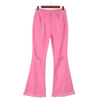 Azura Exchange Vintage Flare Leg Ripped Raw Hem Jeans - 12 US thumbnail