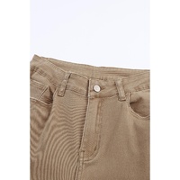 Azura Exchange Khaki High Waist Flare Jeans - 8 US thumbnail