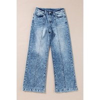 Dusk Blue Central Seamed Wide Leg High Waist Jeans - 12 US thumbnail