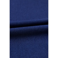 Dusk Blue Solid Crossed Waist High Elastic Fit Flare Knit Jeans - 2XL thumbnail