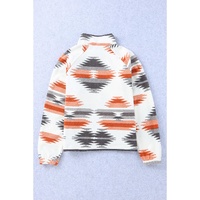 Gray Western Aztec Snap Buttoned Fleece Jacket - XL thumbnail
